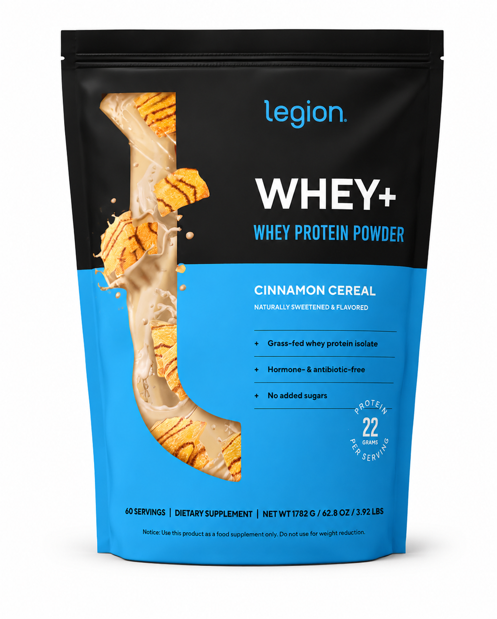 Legion Whey Protein Powder Cinnamon Cereal 60Servings 1.8kg